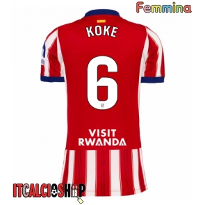 Atletico Madrid Koke #6 Prima Maglia Femmina 2026-27 Manica Corta